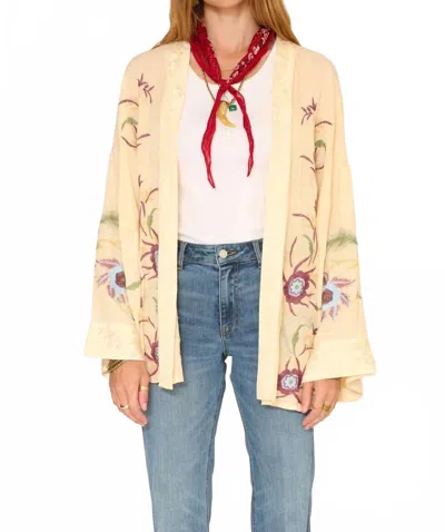 Mkt Studio Wiske Embroidered Kimono In Beige In Multi