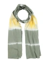 Mkt Studio Woman Scarf Military Green Size - Cotton In Brown