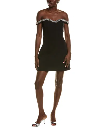 ml Monique Lhuillier Blaire Mini Dress In Black
