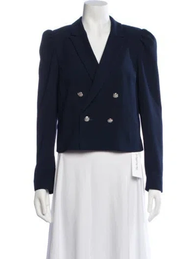 Pre-owned ml Monique Lhuillier Blazer In Blue