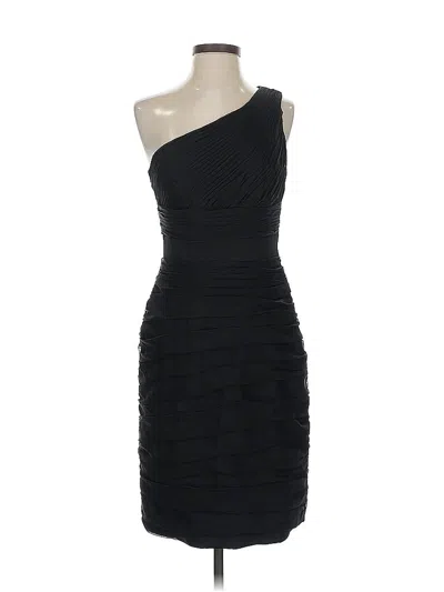 Pre-owned ml Monique Lhuillier Cocktail Dress In Black