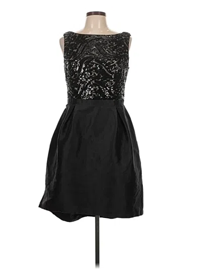 Pre-owned ml Monique Lhuillier Cocktail Dress In Black