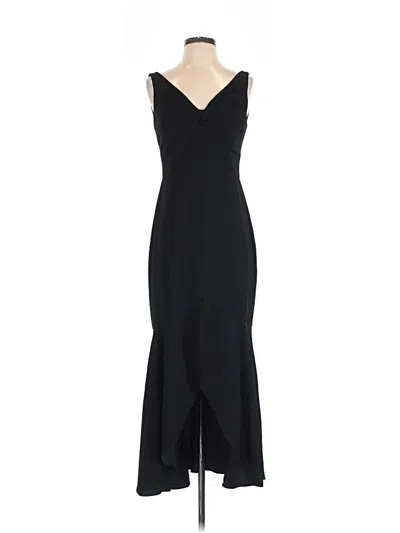Pre-owned ml Monique Lhuillier Cocktail Dress In Black