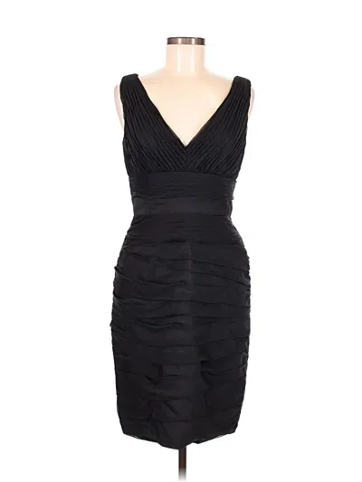Pre-owned ml Monique Lhuillier Cocktail Dress In Black