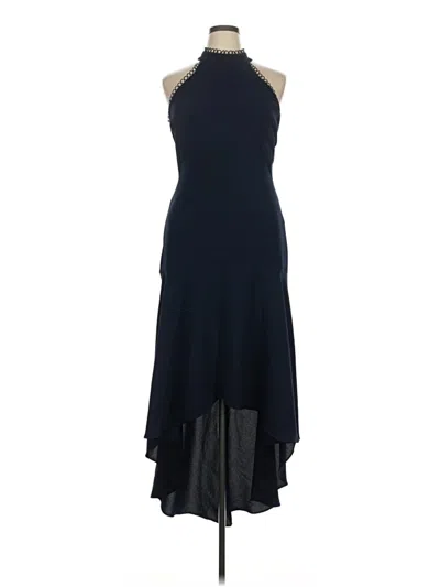 Pre-owned ml Monique Lhuillier Cocktail Dress In Blue
