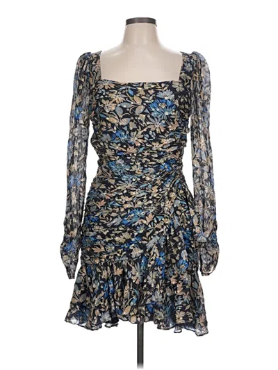 Pre-owned ml Monique Lhuillier Cocktail Dress In Blue