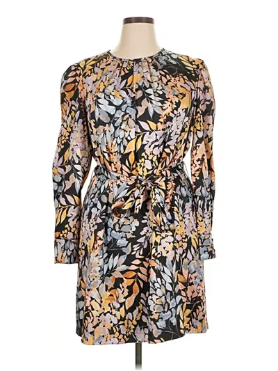 Pre-owned ml Monique Lhuillier Cocktail Dress In Gray