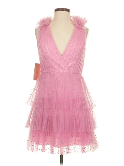 ml Monique Lhuillier Cocktail Dress In Pink