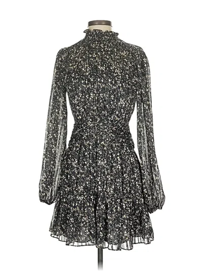 Pre-owned ml Monique Lhuillier Cocktail Dress In Silver