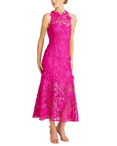 ml Monique Lhuillier Colette Lace Midi Dress