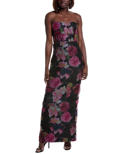ml Monique Lhuillier Demi Textured Organza Gown In Purple