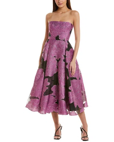 ml Monique Lhuillier Elle Strapless Midi Dress
