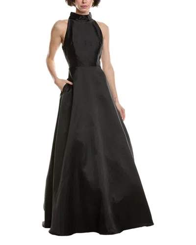 ml Monique Lhuillier Gown In Black