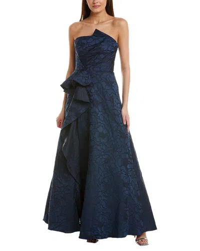 ml Monique Lhuillier Jacquard Gown