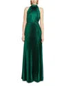 ml Monique Lhuillier Jacqueline Pleated Dress In Deep Emerald