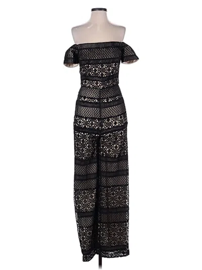 Pre-owned ml Monique Lhuillier Jumpsuit In Black