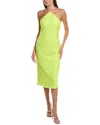 ml Monique Lhuillier Kayla Tulle Midi Dress In Yellow