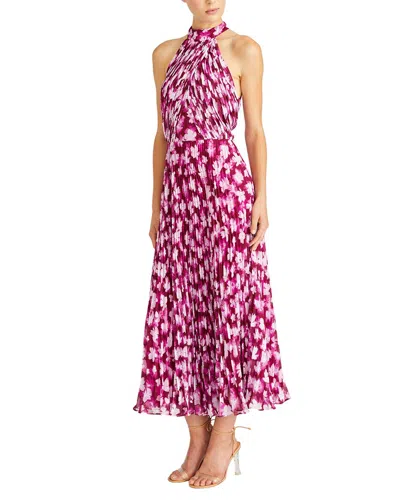 open lace back dress Dalarie | Green Floral Print One-Shoulder Gathered Maxi Dress