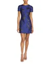 ml Monique Lhuillier Liana Mini Dress In Marine/black