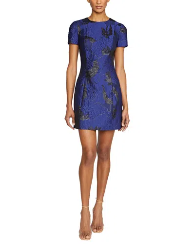 ml Monique Lhuillier Liana Short Sleeve Mini Dress