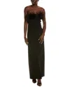 ml Monique Lhuillier Lisette Maxi Dress In Black
