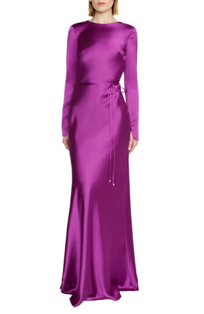 ml monique lhuillier a-line dress Black Linen Cotton Maxi A-Line Dress main image 0