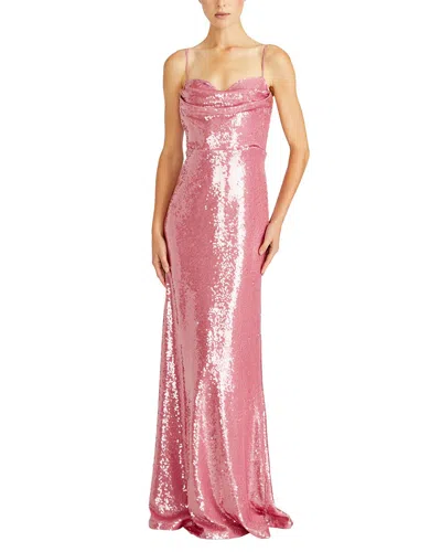 ml Monique Lhuillier Marisol Sequins Maxi Dress In Pink