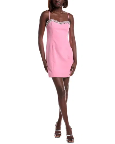 ml Monique Lhuillier Mya Crepe Short Dress In Pink
