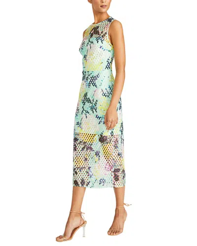 ML MONIQUE LHUILLIER NORA LACE MIDI DRESS