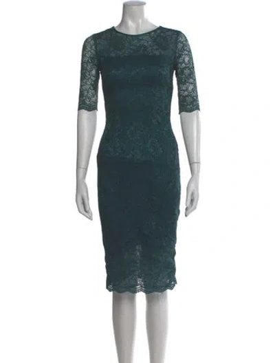 Pre-owned ml Monique Lhuillier Nylon Midi Length Dress In Multi