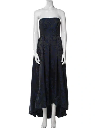 Pre-owned ml Monique Lhuillier Paisley Print Midi Length Dress In Multi