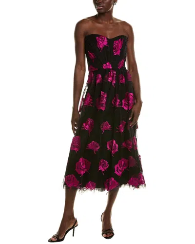 ml Monique Lhuillier Perle Cocktail Dress In Black