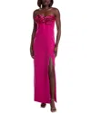 ml Monique Lhuillier Stella Column Gown In Pink