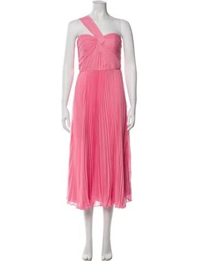Pre-owned ml Monique Lhuillier Strapless Long Dress In Pink