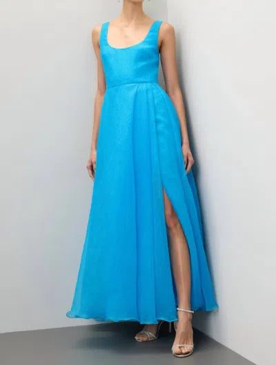 ml Monique Lhuillier Women's Clara Organza Dress In Blue