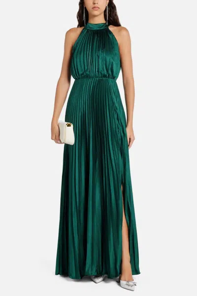 ml Monique Lhuillier Women's Jacqueline Long Dress In Deep Emerald In Green