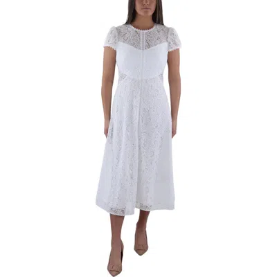 ml Monique Lhuillier Womens A-line Lace Midi Dress