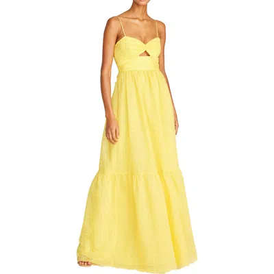 ml Monique Lhuillier Womens Embroidered Eyelet Maxi Dress
