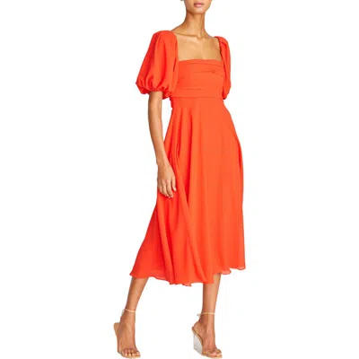 ml Monique Lhuillier Womens Solid Polyester Midi Dress