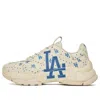 Mlb Bigball Chunky Monogram La Dodgers 'beige White Blue'