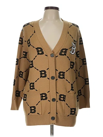 Pre-owned Mlb Cardigan Sweater In Tan