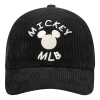 Mlb Mickey X Disney Crossover Corduroy Baseball Cap Black