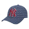 Mlb Monogram New York Yankees Baseball Cap Green In Blue