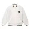 Mlb New York Yankees Lambs Wool Jacket Unisex White