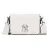 Mlb Retro Full Print Monogram Series Ny New York Yankees Shoulder Bag Messenger Bag White