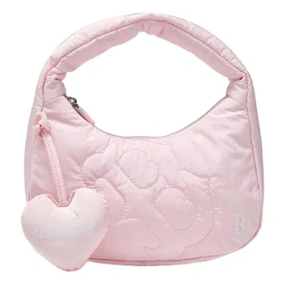 Mlb (wmns)  Mini Shoulder Bag Stitched Seams New York Yankees 'pink'