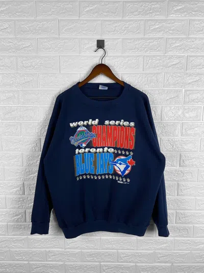 Pre-owned Mlb X Vintage Toronto Blue Jays World Series Champions 1992 Sweatshirt Mlb