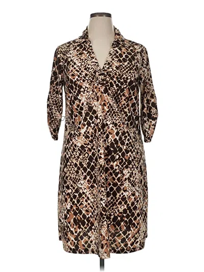 Pre-owned Mlle Gabrielle Casual Dress In Brown