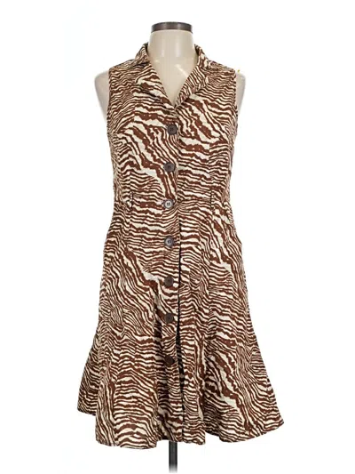 Pre-owned Mlle Gabrielle Casual Dress In Brown
