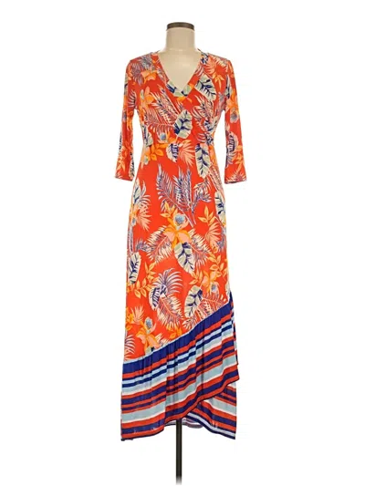 Pre-owned Mlle Gabrielle Casual Dress In Orange